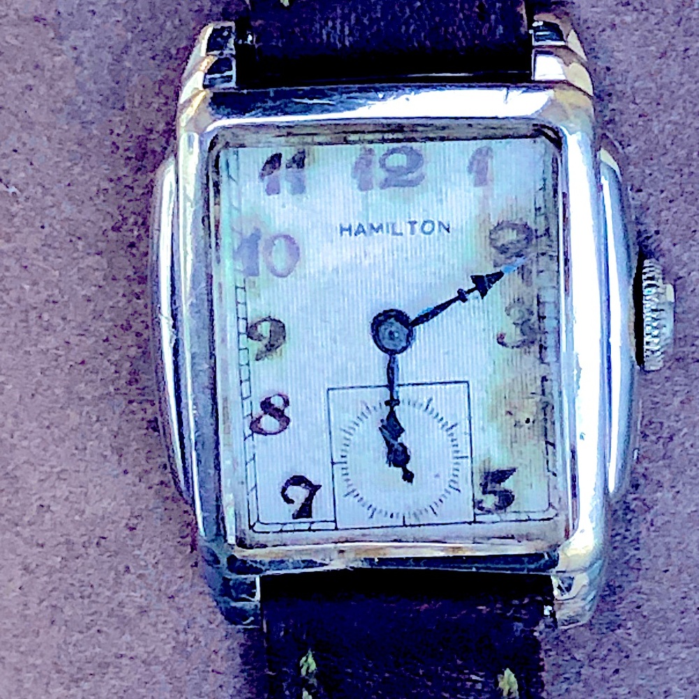Hamilton Dixon Vintage Art Deco 10K Gold Filled Tank Watch 1935-1940 Manual - Picture 3 of 13
